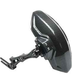 Resim Merpa Motosikler Çamurluk Sıyırıcı Cnc Alüminyum Kol Plastic Karbon Desen SİYAH 