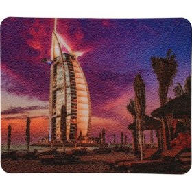 Resim Dubai Burç El Arap Desenli Kaymaz Taban Optik Bilgisayar Notebook Mouse Pad Maus Ped 17,5x21,5cm 