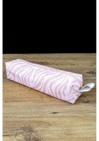 Resim Kalem Kutusu Pastel Renk Pembe-pembe Zebra Kare Tasarım Vegan Der 