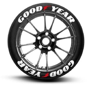 Resim bombtire Goodyear Beyaz Lastik Yazısı Motorsiklet Ve Araç Lastik Sticker BOMBTİRE 