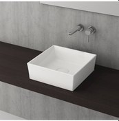 Resim Bocchi Vessel Tezgah Üstü Lavabo 38x38 cm P. Beyaz 1173-061-0125 