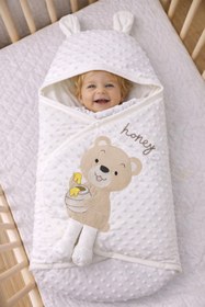 Resim Bebecix Krem Renk Bebek Kundak 