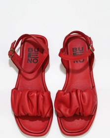 Resim Bueno Shoes Kırmızı Deri Kadın Düz Sandalet 01wu4121 