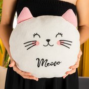 Resim Peluş Kedi Yastık 