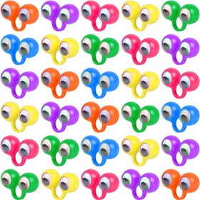 Resim 5/10/20 adet Göz Parmak Kuklaları, Gözleri Olan Plastik Yüzükler, Parti Favori Oyuncaklar, Şaka Oyunları, Eğlenceli Hediyeler, Sınıf Ödülleri, İyi Şeyler Dolu Çantalar 