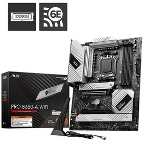 Resim Msı Pro B650-a Ddr5 7600mhz 1xhdmı 3xm.2 Usb Atx Am5 Amd Am5 9000/8000/7000 Serileri İle Uyumlu 