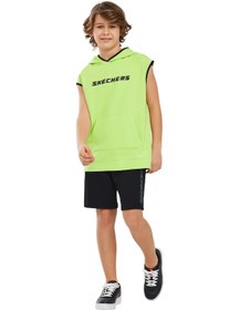 Resim Skechers Erkek Çocuk Sweatshirt Sk241119-302 Yeşil 