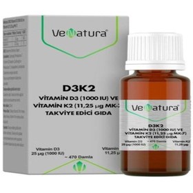 Resim Venatura D3 K2 Damla 20 ml 