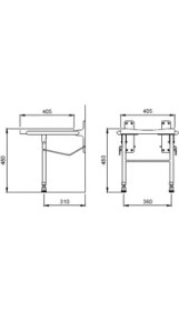 Resim Bocchı Bocchi Duş Oturağı, Engelliler -Yaşlılar Için CC-DRV-004 
