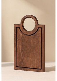 Resim Fam Wood Art Doğal Ahşap Peynir Ve Sunum Tabağı Dikdörtgen %100 Çam Ağacı Kahverengi 