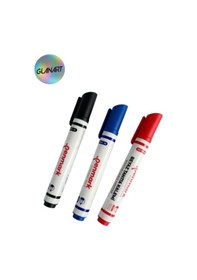 Resim Kolay Silinebilir 3 Renk Tahta Kalemi Seti Board Marker Seti Penmark Çok Renkli 