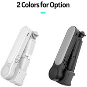 Resim Hafif Taşınabilir Akıllı Telefon Gimbal - 360 Dönebilir, Bluetooth Kumandalı, Ayarlanabilir Aydınlatmalı 