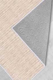 Resim Rovigo Dijital Baskı Yıkanabilir Kaymaz Taban Salon Halısı Rvg1509-sd376, Bej, 100 x 200 