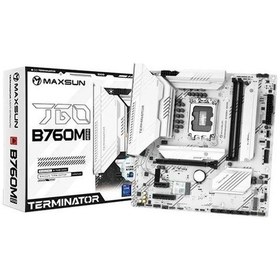 Resim Maxsun Temınatör B760m Gkd5 Ice Ddr5 Hdmı-dp Pcıe 5.0 1700p Matx 