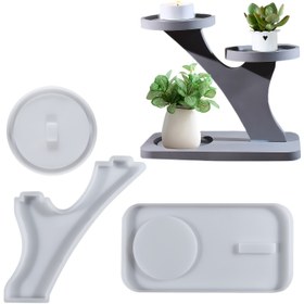 Resim LEQU 3 Parça Ağaç Dalı Şamdan Kalıbı Seti, Alçı Döküm Süsleri Depolama, DIY Mobilya Dekorasyon Yapımı İçin El Aletleri 
