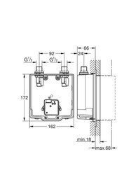 Resim Grohe Eurosmart Cosmopolitan E Ankastre Montaj Kutusu 36339001 