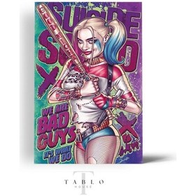 Resim Suicide Girl Ahşap Tablo 8mm 