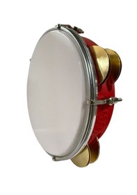 Resim Fasıl Tefi Profesyonel Carbon Kırmızı Renk Kasnak, Beyaz Film 