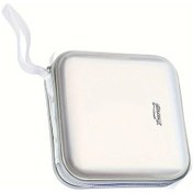Resim Cloud011 40 Disk Kapasiteli Fermuarlı Şeffaf Beyaz Cd Dvd Taşıma Çantası Ev Araç Seyahat 
