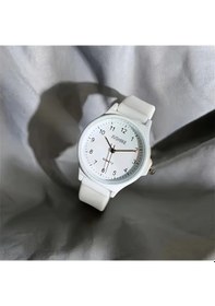 Resim Elmpaly 1 Adet Minimalist Beyaz Analog Kol Saati - Nylon Kayış, Plastik Kasa, Günlük Kullanım Diğer 