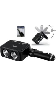 Resim Olesson 1655 Type-C + USB 100WATT 2x Çakmak Girişli Oto Çakmak Çoklayıcı 