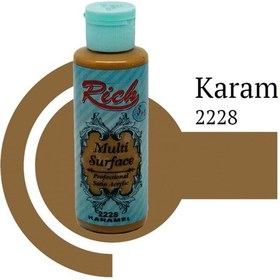 Resim Rich Multi Surface Her Yüzey Akrilik Boya 120 Cc. 2228 Karamel 