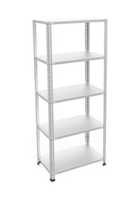 Resim 5 Katlı Galvaniz Çelik Raf - Depo, Arşiv, Kiler, Dosya, Market Rafı 59x60 Cm-300 Cm-0.70 Mm 