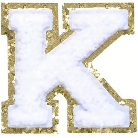 Resim arredamento Termos Uyumlu K Harfi Beyaz Sticker 