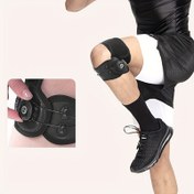 Resim Ayarlanabilir Silikon Patella Kayışı - Spor Diz Desteği, Koşu ve Atlama Halterinde Patella Kemeri Stabilizasyonu, Yıkanabilir ve Tekrar Kullanılabilir, Siyah, Diz Desteği Kayışı|Sleek Silikon Kayışı|Secure Fit Stra 