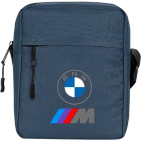Resim Bmw Logo M Power Kalp Üzeri Omuz Çantası - Lacivert 