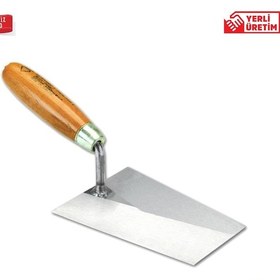 Resim Dekor 067 Ahşap Saplı Duvarcı Malası 18 CM Yay Çeliği 