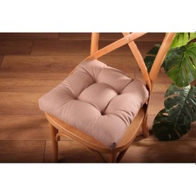 Resim Altınpamuk Altınpamuk Lüx Pofidik Kahve Sandalye Minderi Özel Lüx Dikişli Ba 