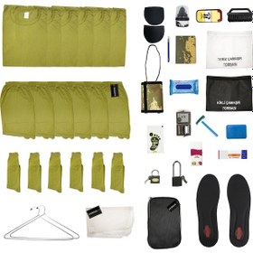 Resim 6'lı Askeri İç Çamaşır Ekonomik Asker Paketi - 41 Parça Asker Malzemeleri Vatka Boya Siyah 