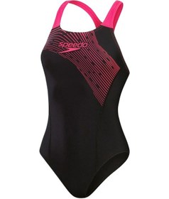 Resim Speedo Medley Logo Kadın Yüzücü Mayosu C-spe813474b2025- Siyah 