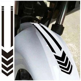 Resim Sarı Moda Motosiklet Motosiklet Çamurluk Yansıtıcı Uyarı Etiket Çıkartmaları Dekor 