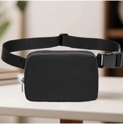 Resim Fochsia Siyah Metal Fermuarlı Moda Çok Amaçlı Spor Koşu Erkek Kadın Bel Göğüs Çantası Telefon Cebi Siyah 