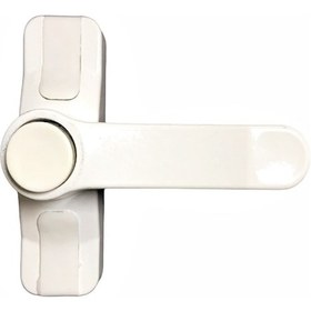 Resim 5 Adet Pvc Pencere Çocuk Emniyet Güvenlik Kilidi Düğmeli Beyaz 