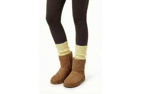Resim Uncia Outdoors Premium Kışlık Kalın Örgü Triko Tozluk Çorap %100 Akrilik Leg Warmer Ayak Isıtıcı 