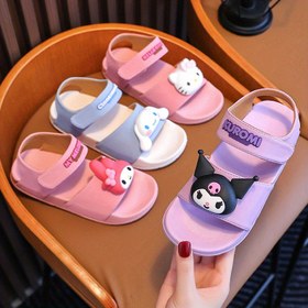 Resim Sanrio için for kuromi Gençlerin Yaz Sandaletleri - Kaymaz EVA Taban, Hafif Yumuşak Plaj Ayakkabıları Sevimli Karikatür Karakter Tasarımı, Gençler ve Küçük Çocuklar İçin Nefes Alabilen Açık Ayak, Gençler Sandaletleri, Eğlenceli Gençler Ayakkabıları, Dayanıklı Gençler Ayakkabıları 