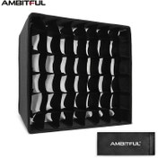 Resim Ambitful P60C LED Video Işığı Difüzörü, Bal Petek Yumuşak Kutu, 26.92cm x 20.83cm, Siyah, Şarj Edilmemiş, Elektronik Bileşenler veya Ana Kartı Olmadan, Videolar İzlemek İçin, Akıllı Telefon Uyumlu, Akıllı Telefon Aydınlatması | Şık Siyah Bitiş | Bal Petek Tasarımı 
