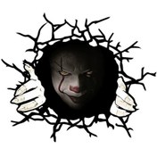 Resim Yuntech01 Halloween Korku Temalı Pvc Araba Sticker - 30x25cm Siyah Pencere/duvar Dekoru Dış 