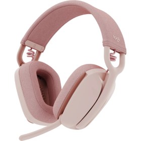Resim Logitech Zone Vibe 100 Mikrofonlu Kablosuz Bluetooth Kulak Üstü Kulaklık - Pembe 