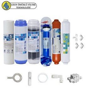 Resim Pemax Water Solutions Purefer Açık Kasa Çift Karbonlu Sertifikalı 6'lı Filmtec Dupon Mebran Mineralli 