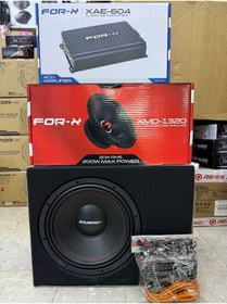 Resim Soundmax Soudnmax Paket 30cm Bass Forx 20cm Midrange Forx 4kanallı Anfi 4x60rms 4 Lü Set 