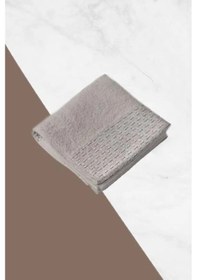 Resim Özdilek Adria 50x90cm El Yüz Havlusu Açık Bej-siyah Siyah 