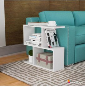 Resim Modilayn Yan Sehpa Beyaz Ard307 