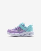 Resim Skechers Skechers Sola Glow - Ombre Deluxe Küçük Kız Çocuk Mavi Işıklı Spor Ayakkabı 303714n Tqlv Mavi 