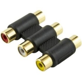 Resim Platoon Pn5598 Rca 3'lü Ara Aparat Lale Ek Rca Birleştirici Rca Dişi Dişi 