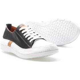 Resim Hakiki Deri Kadın Casual Ayakkabı 972za8260 Siyah 