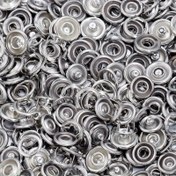 Resim 400 adet Metal Gümüş Snap Bağlantıları - Dikiş ve El Sanatları için Açık saç tokası Düğmeleri, Kotlar, Kumaş, Bebek Giysileri, DIY Projeleri ve Giyim Bağlantıları için İdeal, Dikiş Malzemeleri | Dekoratif Düğmeler | Dayanıklı Düğmeler, Düğme El Sanatları 